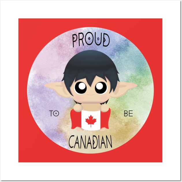 Proud to be Canadian (Sleepy Forest Creatures) Wall Art by Irô Studio